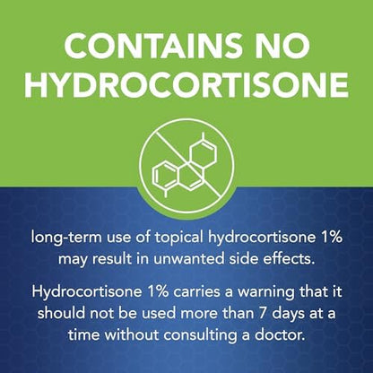 Back of TriCalm Hydrogel tube listing aluminum acetate active ingredient and usage.