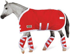Green and red Breyer 1:9 scale model horse blanket packaging