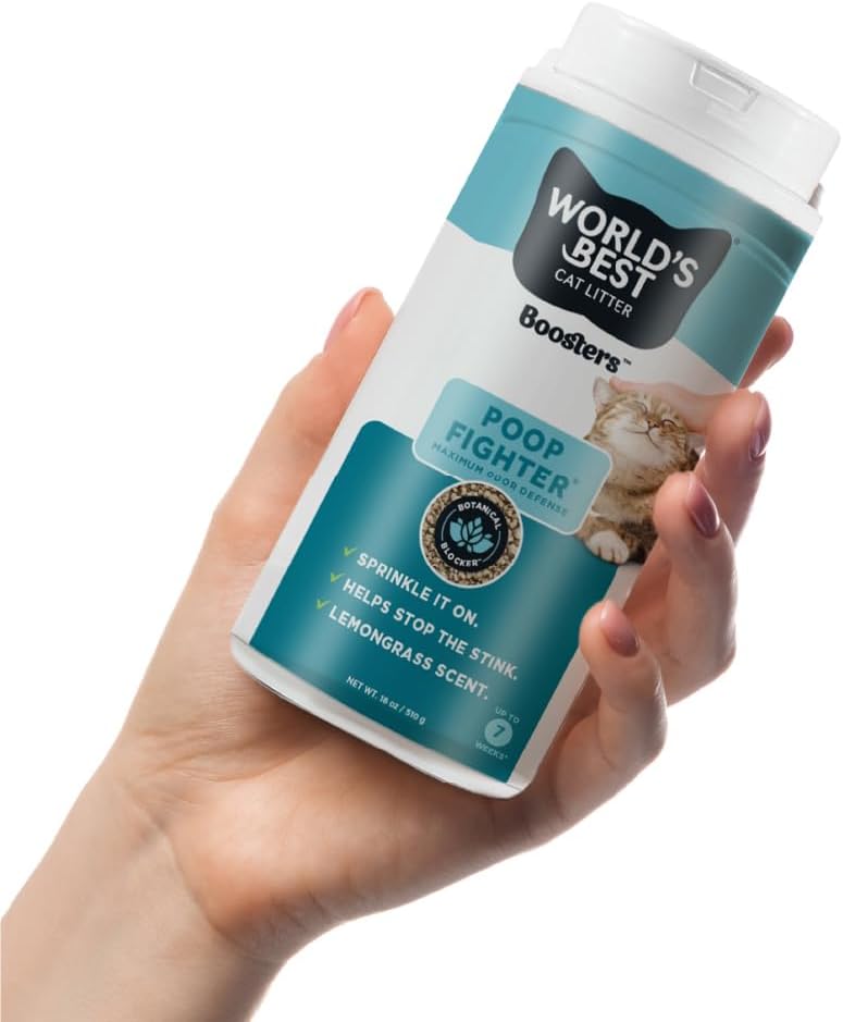 Safe plant-based chemical-free cat litter booster granules