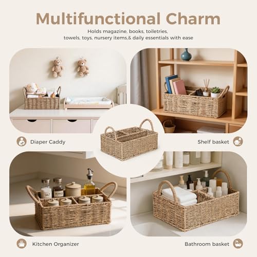 Baby shower gift concept with Klippehop rattan storage basket