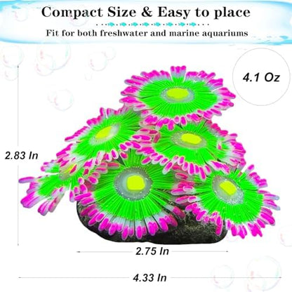Pink HIKTQIW glow in the dark fish tank decorations moving naturally with water currents
