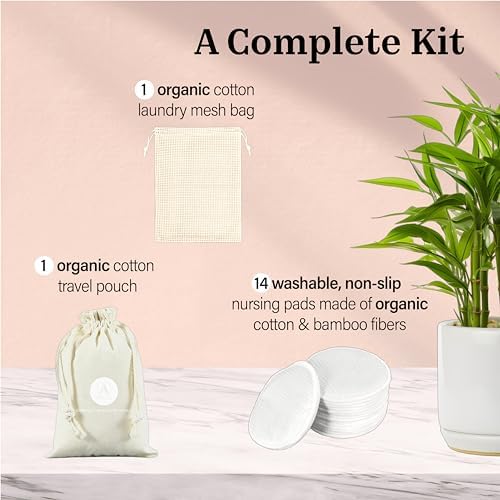 Azollia washable breast pads showing slim discreet profile