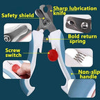 Small size blue bird nail trimmer with safety shield