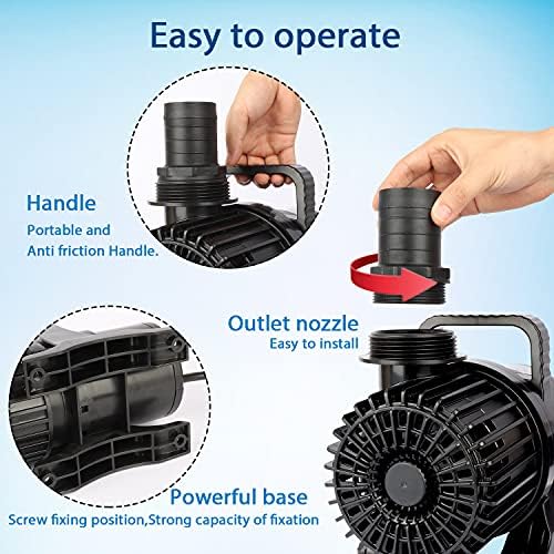 WaterRebirth pond pump handle and outlet attachments