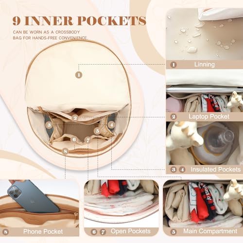 Miss Fong diaper backpack side pockets and insulated bottle holders