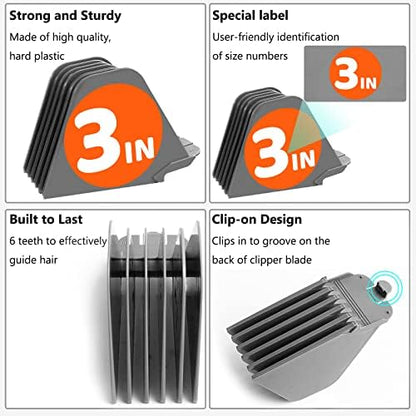 Afanso extra long 3 inch clipper guard guide combs set