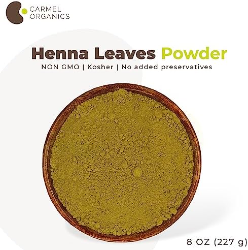 Organic hair conditioning henna powder texture demonstration