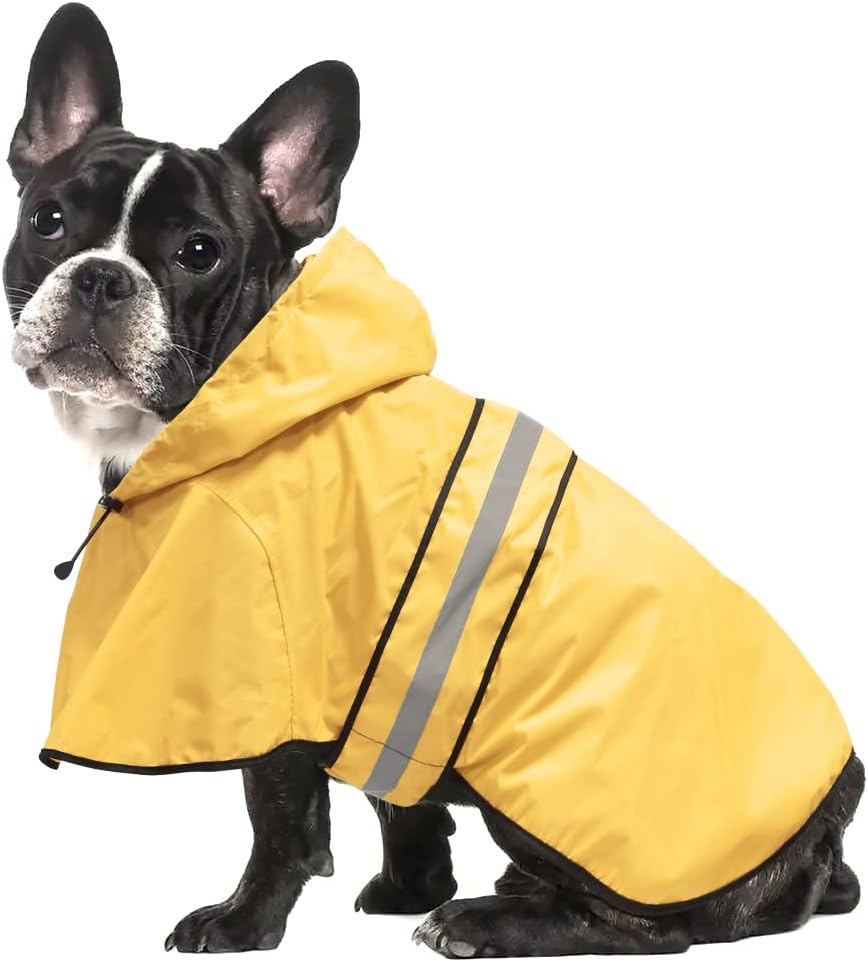 Reflective Dog Rain Coat - Waterproof Adjustable Pet Rain Jacket, Lightweight Dog Hooded Poncho Raincoat for Small to X- Large Dogs and Puppies (Pink, Large) - Image 10