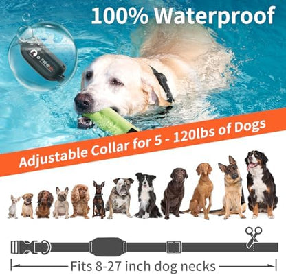 Adjustable TPU dog collar strap suitable for small medium and large breeds.