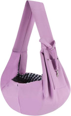Dog Carrier Sling - Reversible Puppy Carrier Purse with Storage Pocket, Hand-Free Dog Sling Carrier for Carry Small Dogs and Cats, Travel Safety Harness, Dog and Cat Harness(Black) - Image 9