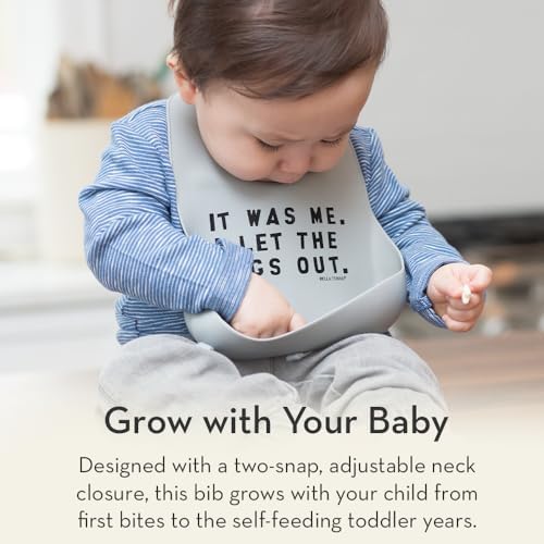 Waterproof and flexible Bella Tunno infant feeding bib in Taco Belle design