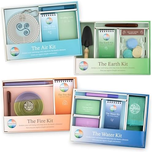 Mental health wellness gift set featuring a symbolic fire ritual for healing.