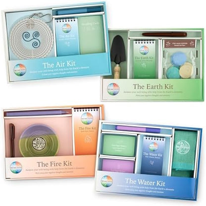 Mental health wellness gift set featuring a symbolic fire ritual for healing.