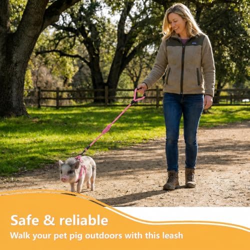 Anti slip leash with ergonomic padded handle for small animals.