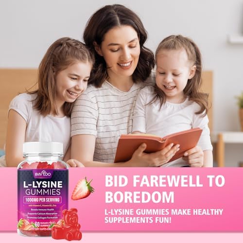 Sealed safety cap and packaging details of imported Bvivloo L-Lysine supplement bottle.