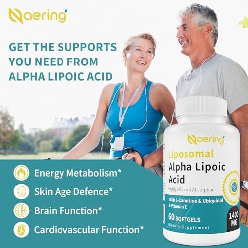 Close up of Naering 1400mg softgels for antioxidant support
