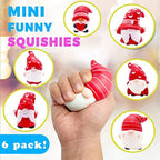Child holding the compact three inch slow rising gnome sensory figurine to show scale.