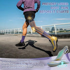 Kelaide full size orthotic insoles placed inside a pair of sneakers