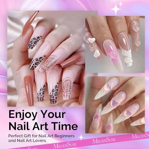 Professional nail technician using MelodySusie brushes