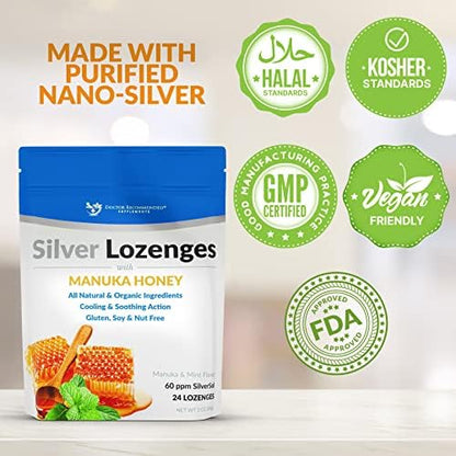 Doctor Recommended Supplements sixty PPM colloidal silver drops nutrition facts label.