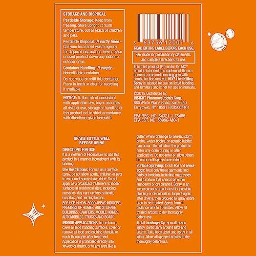 Nix non-staining lice and bed bug treatment for home surfaces