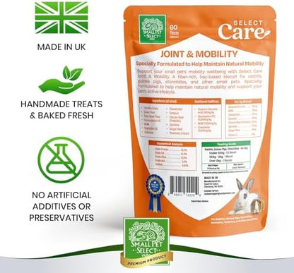Premium timothy hay biscuits containing glucosamine and turmeric for pets