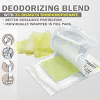 Individually wrapped non adherent fine mesh gauze pads showing sterile protective packaging.