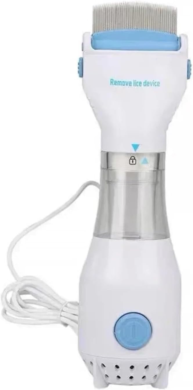 Electric Flea Remover Comb Showing Vacuum Capture Filter