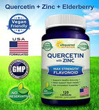 ASquared Nutrition Quercetin capsules nutritional facts panel