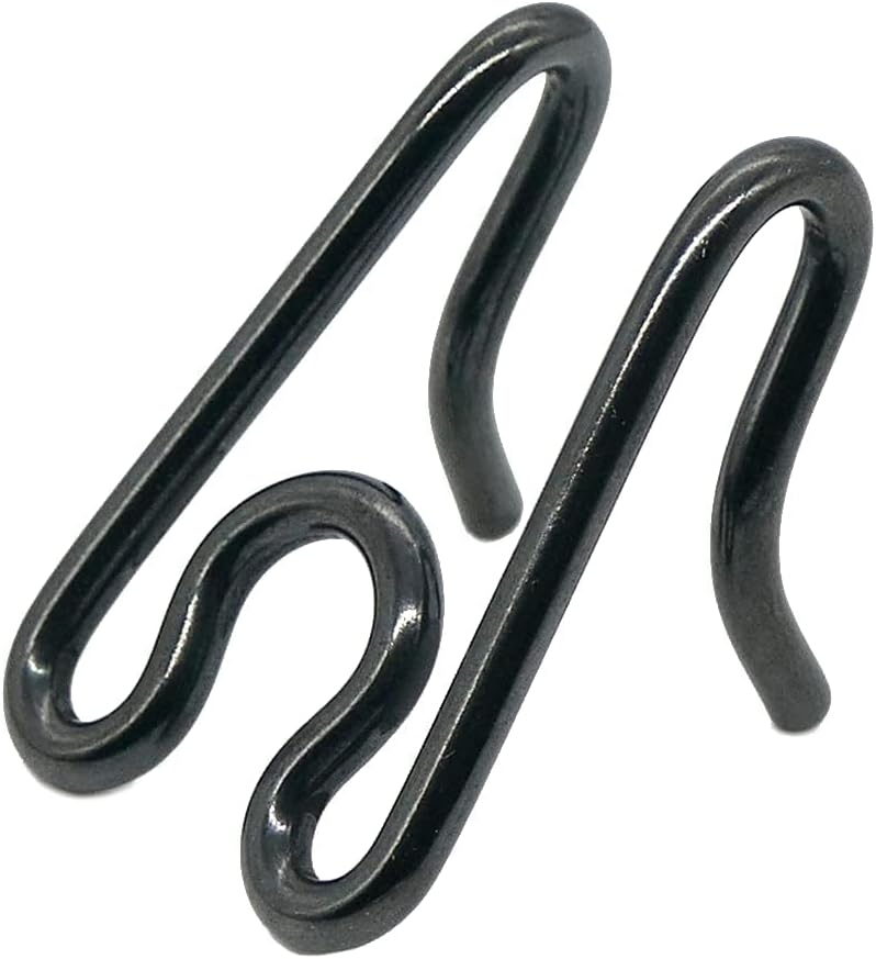Imported durable black stainless steel prong links designed for small and medium dogs