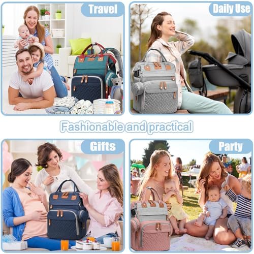 Shitieshou travel baby bag demonstrating USB charging port