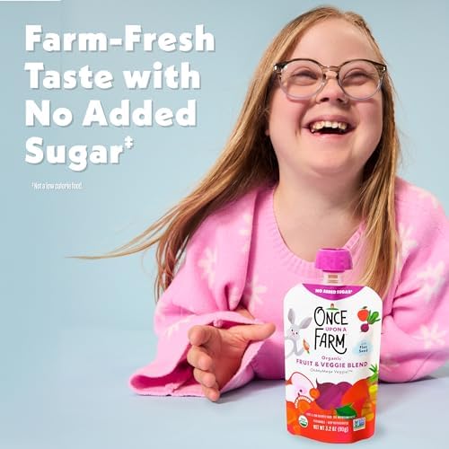 Once Upon A Farm cold pressed snack ingredients label