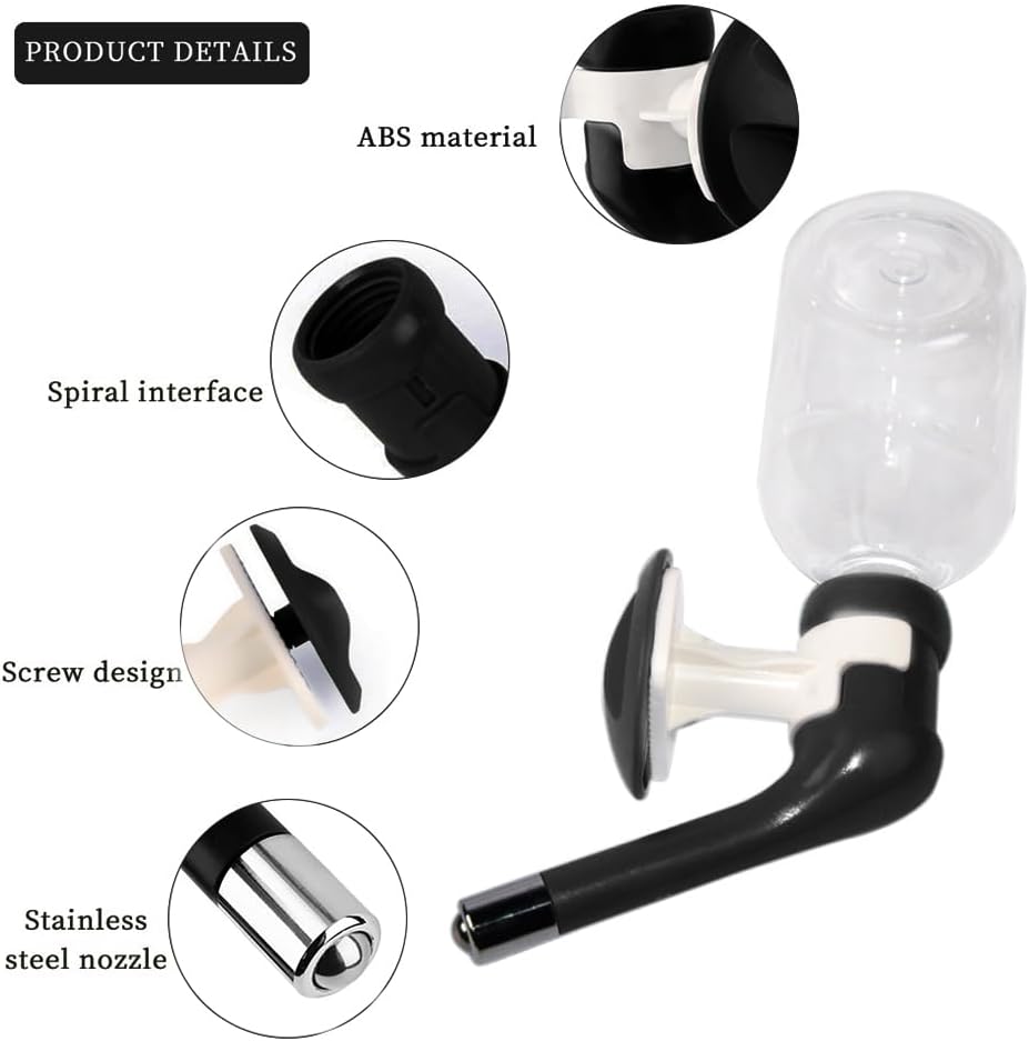 Close up of Andiker pet waterer stainless steel roller ball nozzle