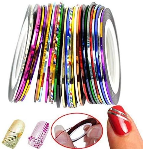 Reonyx 30 colors nail art striping tape rolls set front view