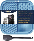 Zonopy square slow feeder lick pad showing textured surfaces