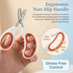 Vin Beauty reptile nail cutter being used safely on small pets.