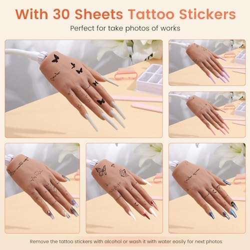 Wilfniee nail mannequin hand attached to desk with included clamp