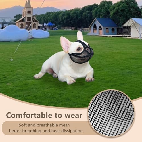 Soft breathable mesh material texture of bulldog muzzle