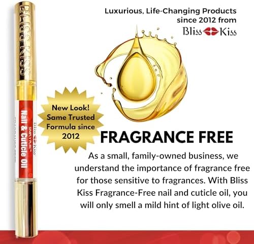 the Bliss Kiss nail oil applicator brush providing assistance with nail care