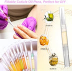 Professional nail care set with 12 refillable twist pens