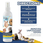 Atlantic Rush fragrance-free critter shampoo next to a small pet