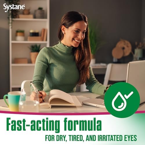 Authentic USA imported Systane Ultra lubricant eye drops packaging details.
