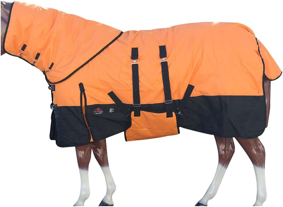 HILASON 1200D Waterproof Winter Horse Blanket Neck Cover Belly Wrap | Turnout Blankets for Horses - Image 11