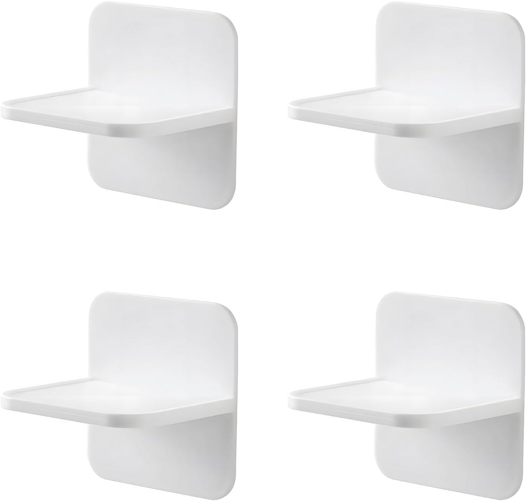 Kinzilla adhesive furniture anchors 4 pack front view showing heavy duty self adhesive anti tip design