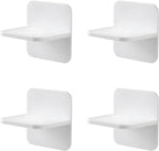 Kinzilla adhesive furniture anchors 4 pack front view showing heavy duty self adhesive anti tip design