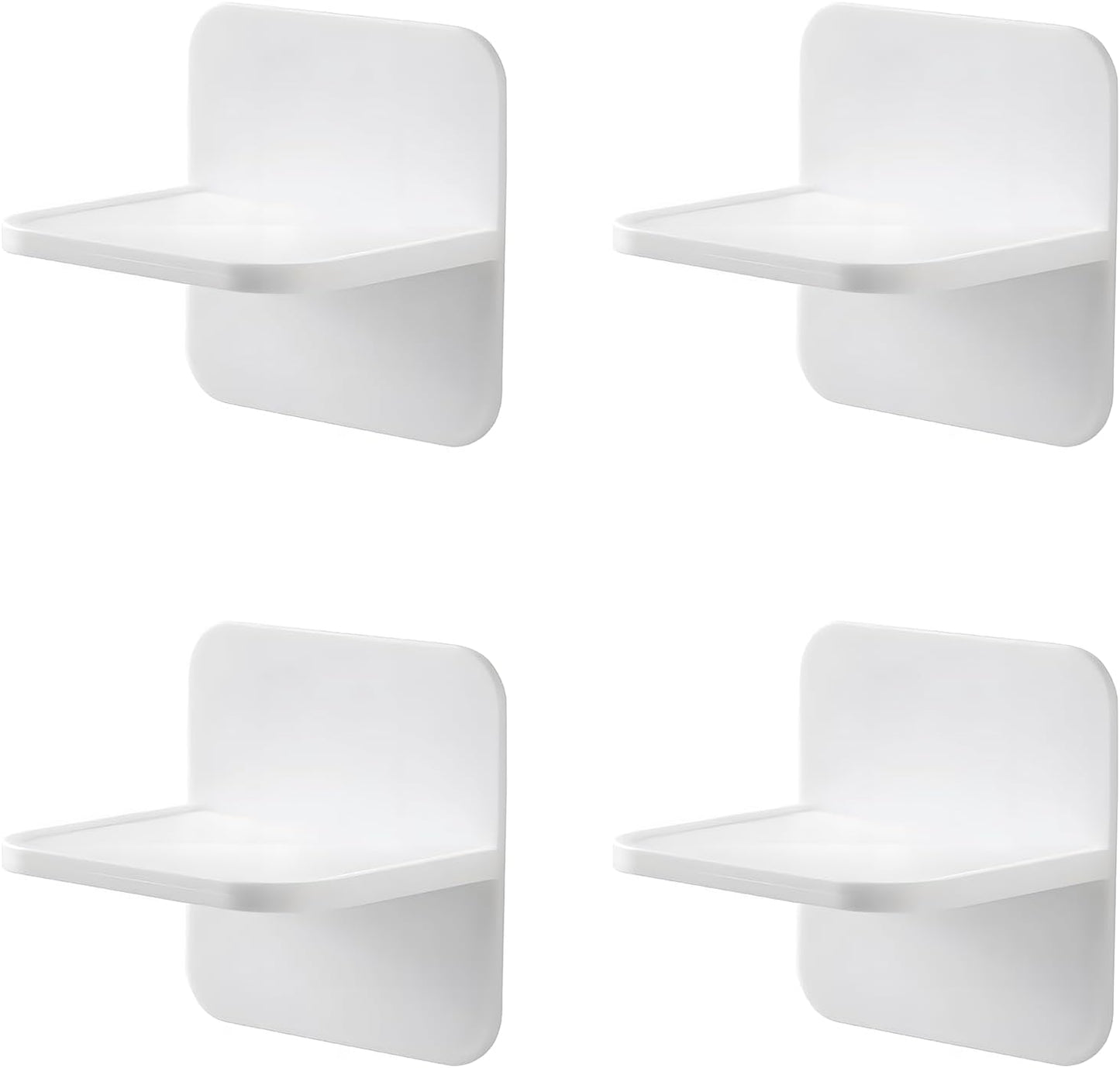 Kinzilla adhesive furniture anchors 4 pack front view showing heavy duty self adhesive anti tip design