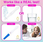 Water activated prank pregnancy test midstream stick close up