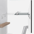 Shimeyao metal TV safety straps front view showing heavy duty steel anchors for baby proofing flat screens