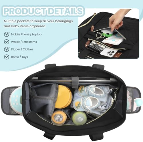 Pritent working mom bag with shoulder strap