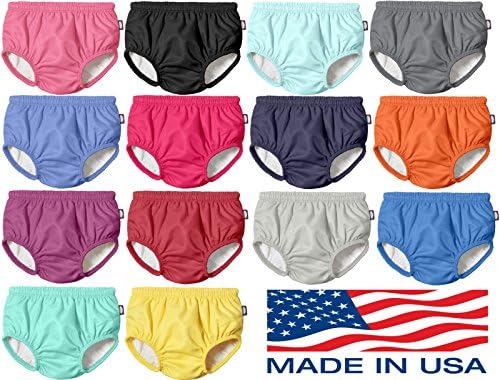 City Threads black swim diaper cover showing elastic waistband detail
